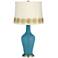 Great Falls Anya Table Lamp with Flower Applique Trim