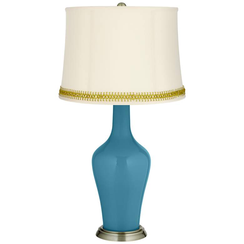 Image 1 Great Falls Anya Table Lamp with Open Weave Trim