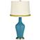 Great Falls Anya Table Lamp with Open Weave Trim