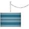 Great Falls Bold Stripe Giclee Glow Plug-In Swag Pendant