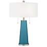 Great Falls Peggy Glass Table Lamp With Dimmer