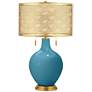 Great Falls Toby Brass Metal Shade Table Lamp