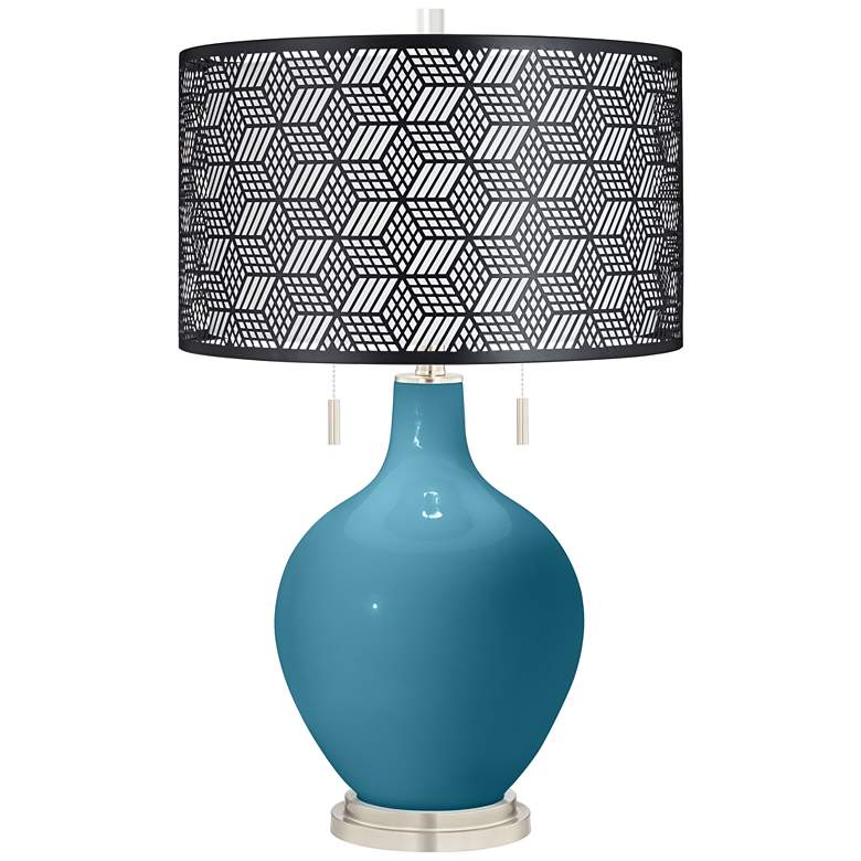 Image 1 Great Falls Toby Table Lamp With Black Metal Shade