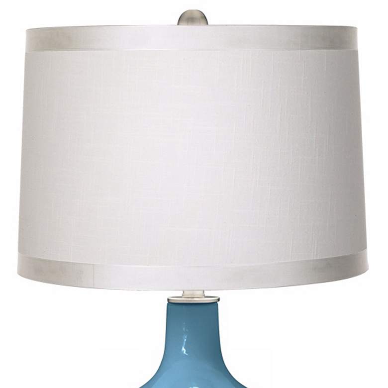 Image 2 Great Falls White Drum Shade Ovo Table Lamp more views
