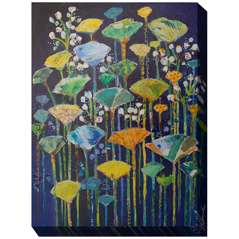Image 2 Great Ginkos 40" High Rectangular Outdoor Canvas Wall Art
