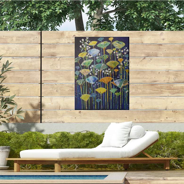 Image 3 Great Ginkos 40" High Rectangular Outdoor Canvas Wall Art more views