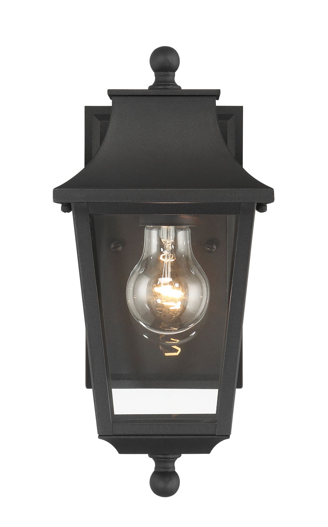 Image 4 Great Outdoors Altimeter 1-Light 6-in Black Outdoor Wall Mount with Shades more views