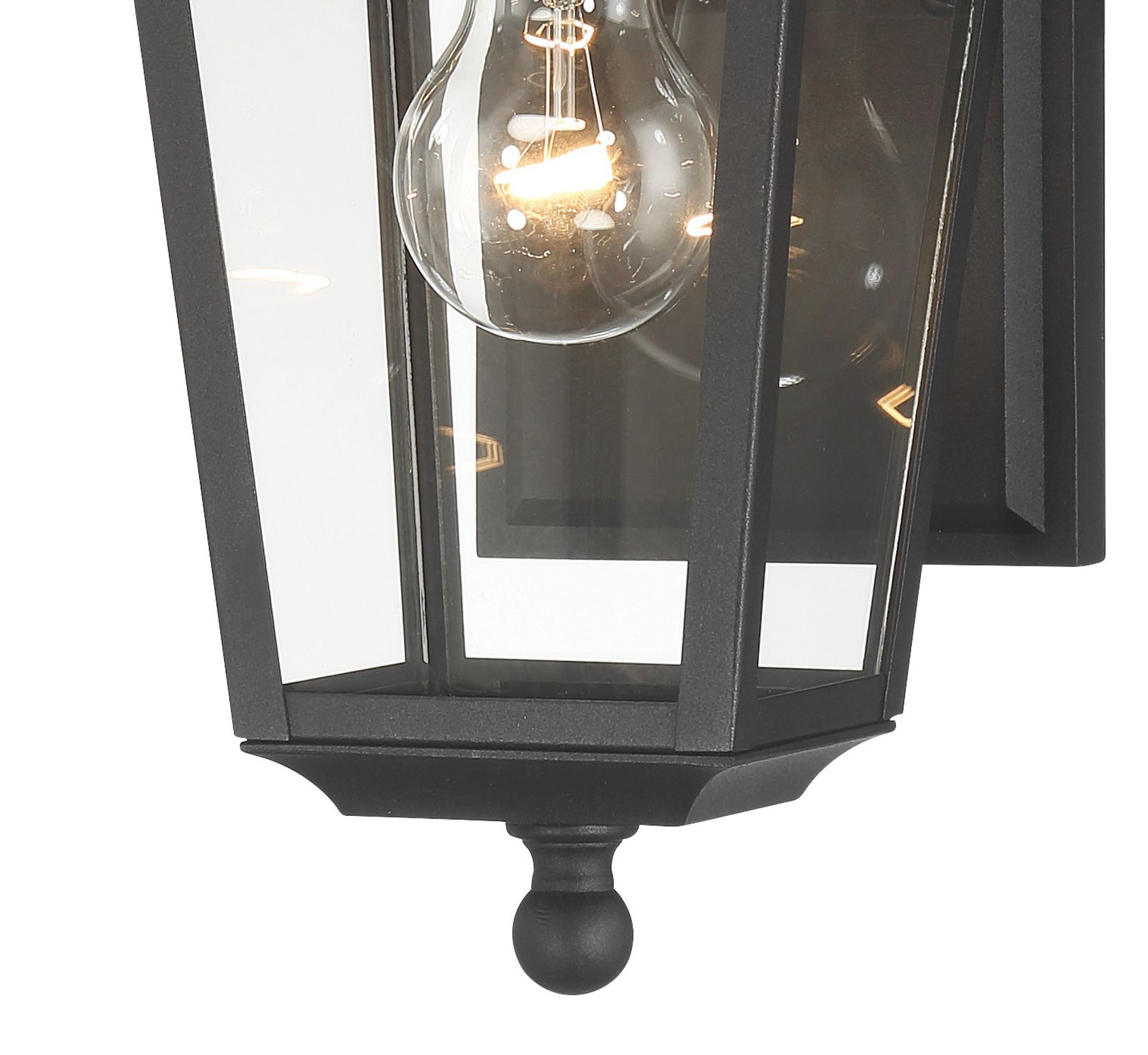 Image 6 Great Outdoors Altimeter 1-Light 6-in Black Outdoor Wall Mount with Shades more views