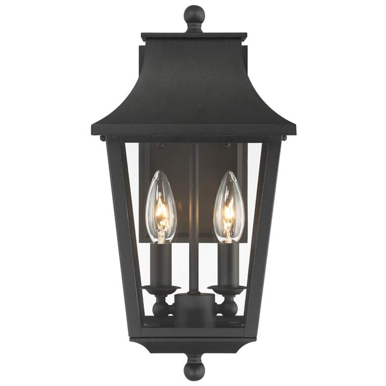 Image 6 Great Outdoors Altimeter 2-Light 7.75-in Black Outdoor Wall Mount more views