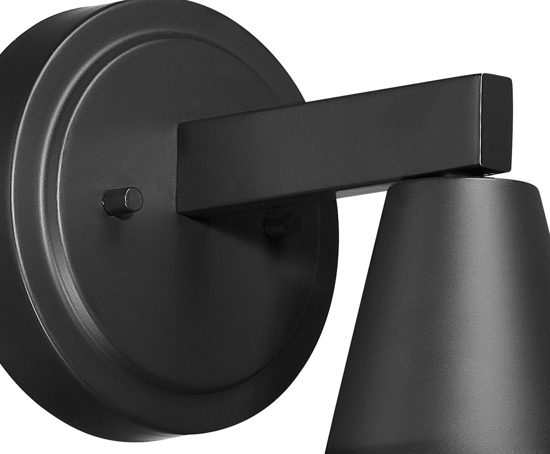 Image 6 Great Outdoors Bay Crest 1-Light 11-in Coal Black Outdoor Wall Light more views