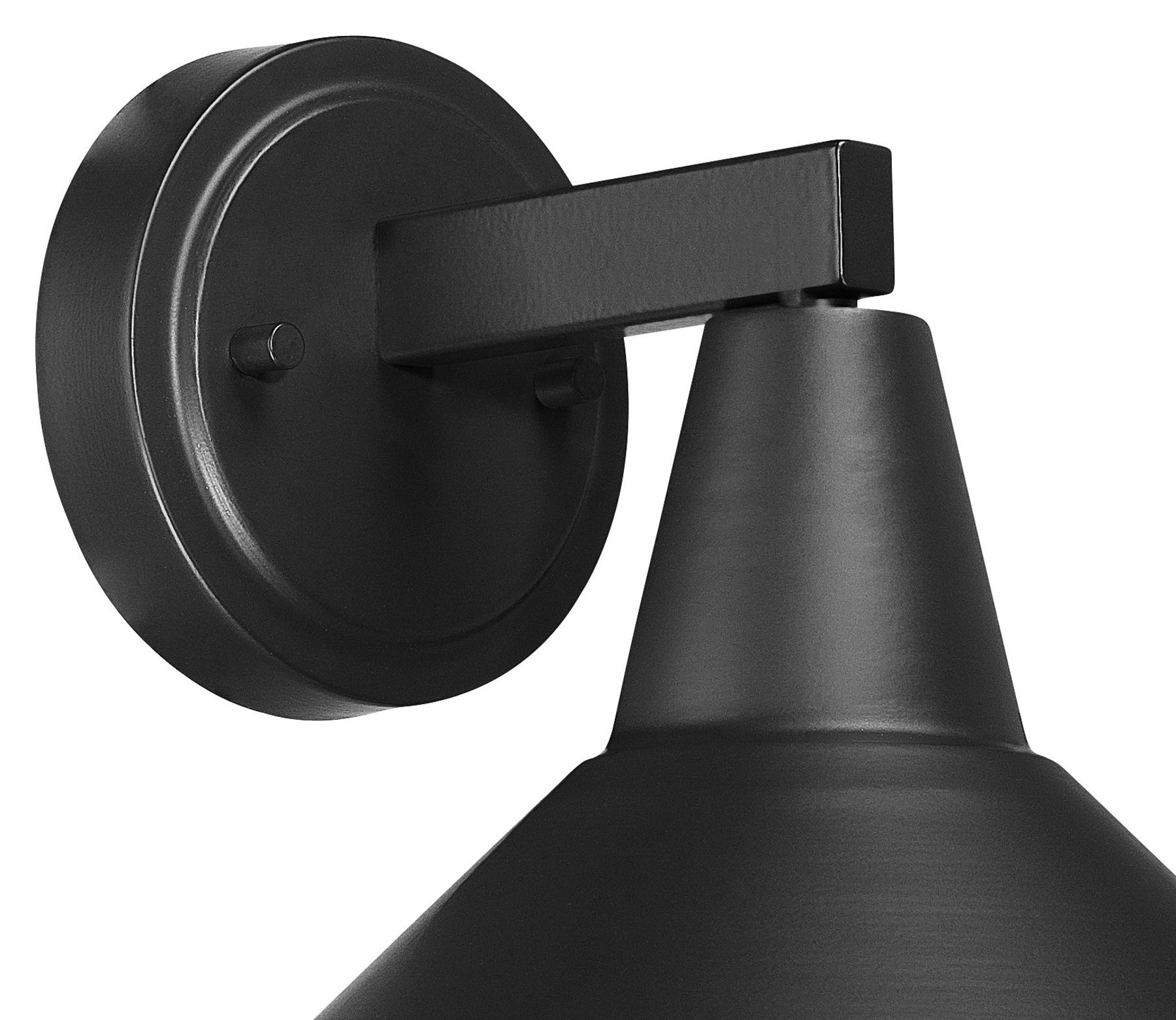 Image 5 Great Outdoors Bay Crest 1-Light 8.88-in Coal Black Outdoor Wall Light more views