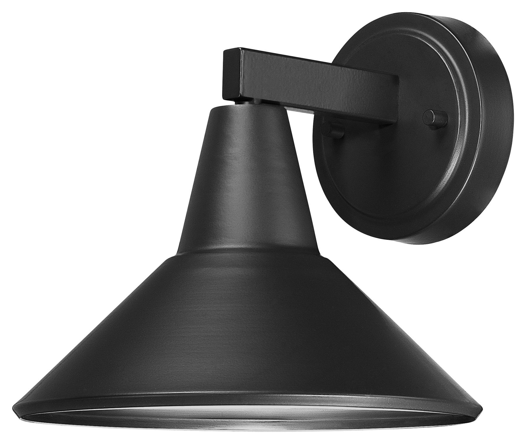 Image 7 Great Outdoors Bay Crest 1-Light 8.88-in Coal Black Outdoor Wall Light more views