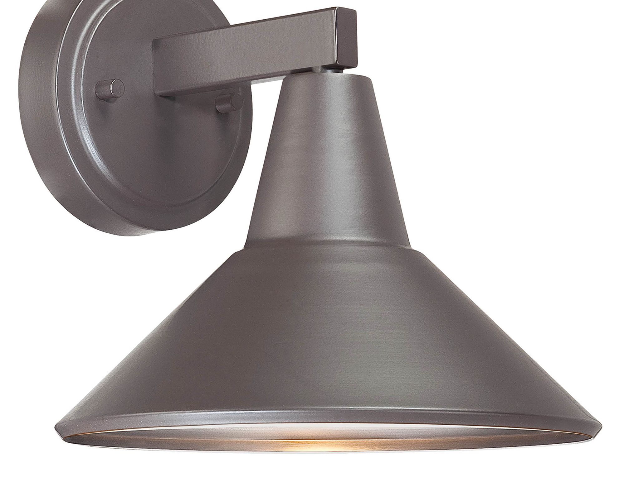 Image 5 Great Outdoors Bay Crest 1-Light 8.88-in Dorian Bronze Outdoor Wall Light more views