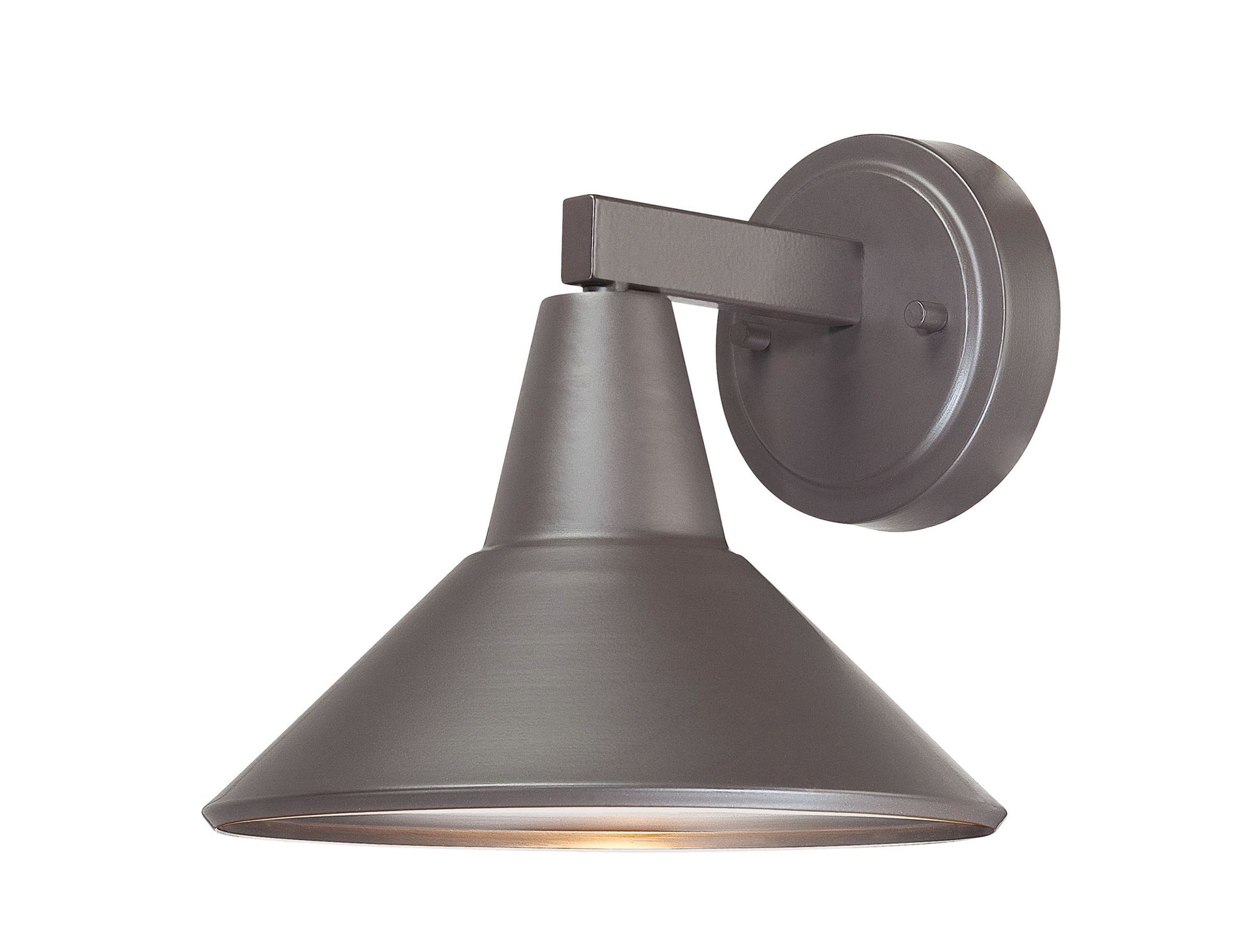 Great Outdoors Bay Crest 1-Light 8.88-in Dorian Bronze Outdoor Wall Light
