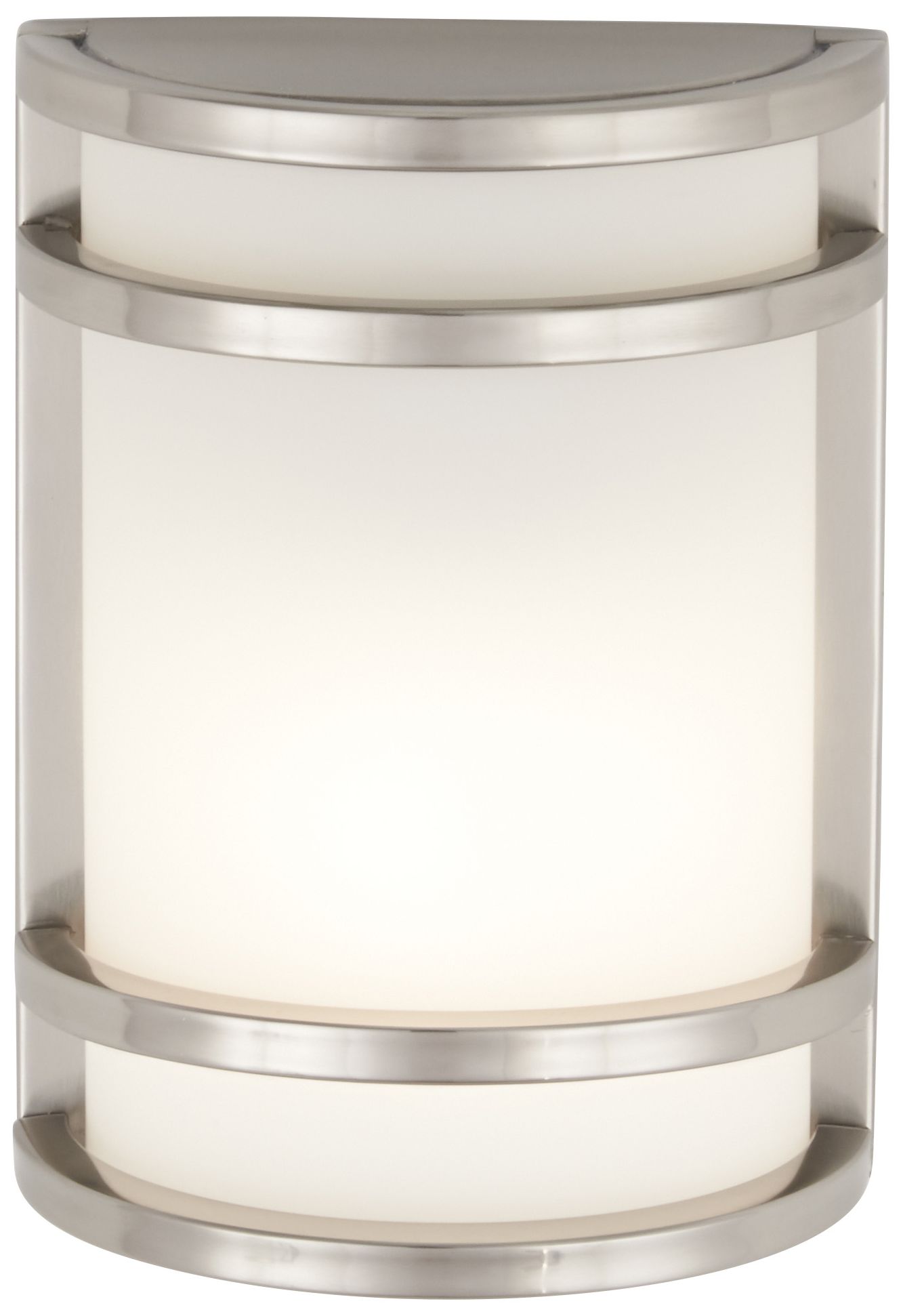 Image 3 Great Outdoors Bay View 1-Lt 9.5-in Brush Stainless Outdoor Pocket Lantern