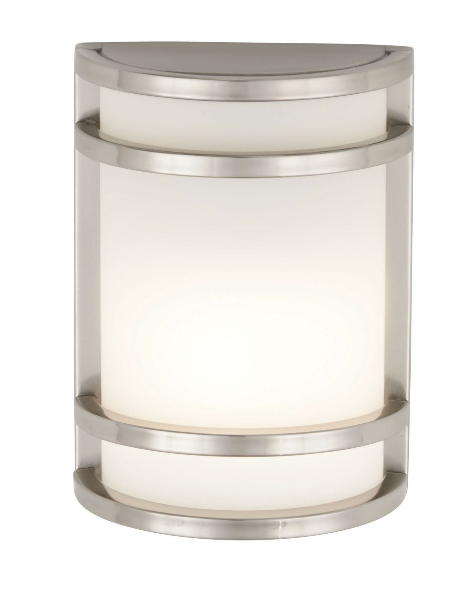 Image 6 Great Outdoors Bay View 1-Lt 9.5-in Brush Stainless Outdoor Pocket Lantern more views