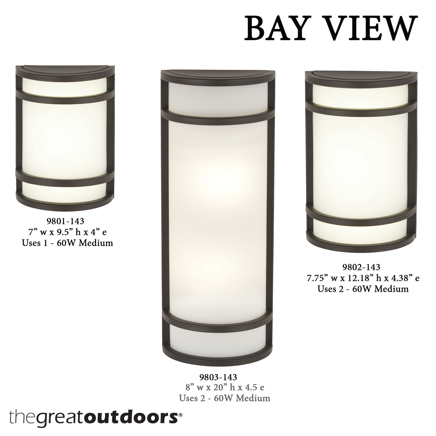 Image 7 Great Outdoors Bay View 2-Lt 12.18-in Oil Rub Bronze Outdoor Pocket Lantern more views