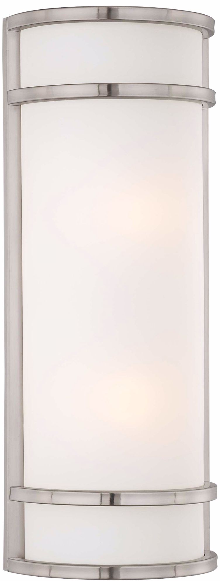 Great Outdoors Bay View 2-Lt 20-in Brush Stainless Outdoor Pocket Lantern