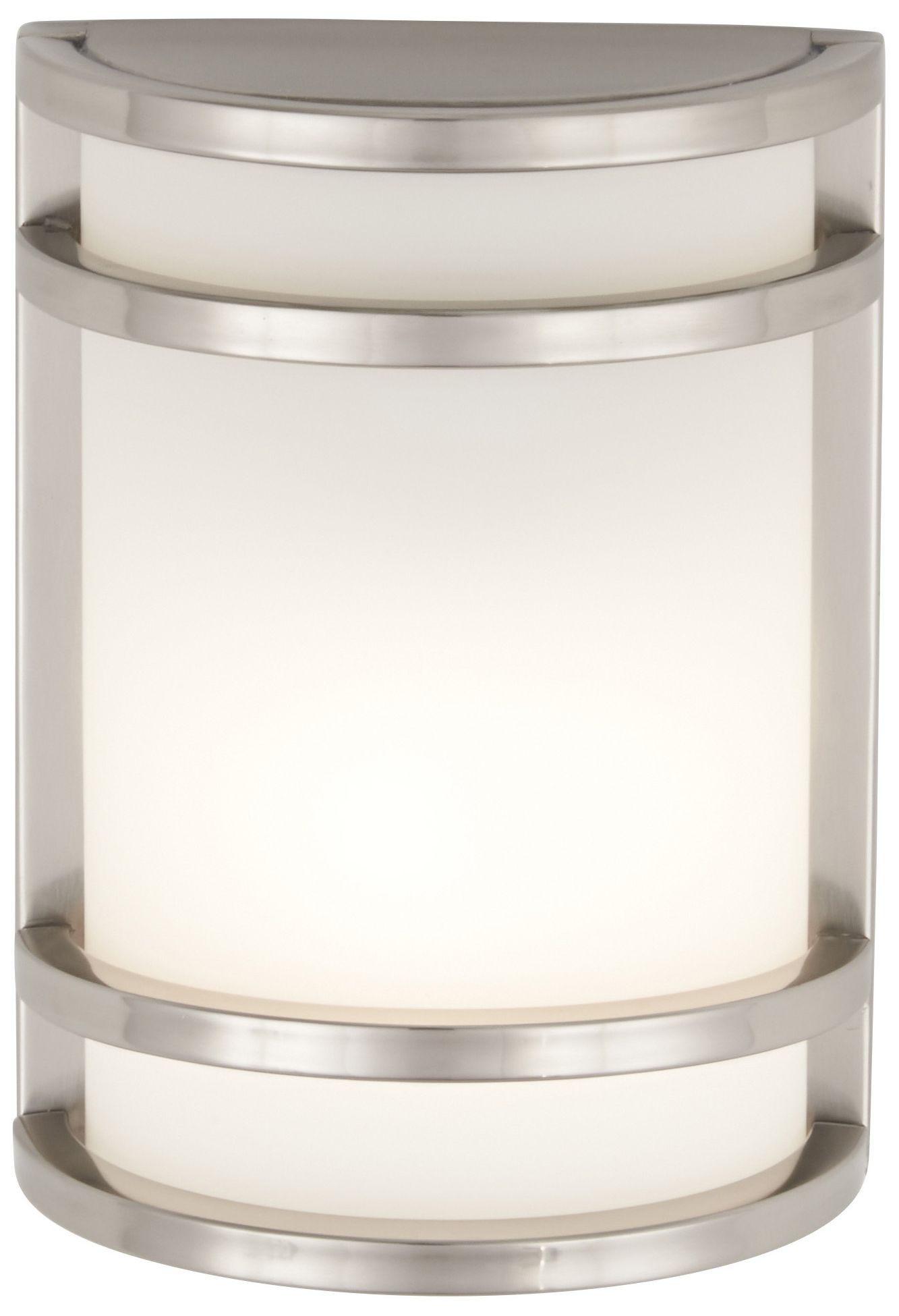Image 2 Great Outdoors Bay View LED 9.5-in Brush Stainless Outdoor Pocket Lantern
