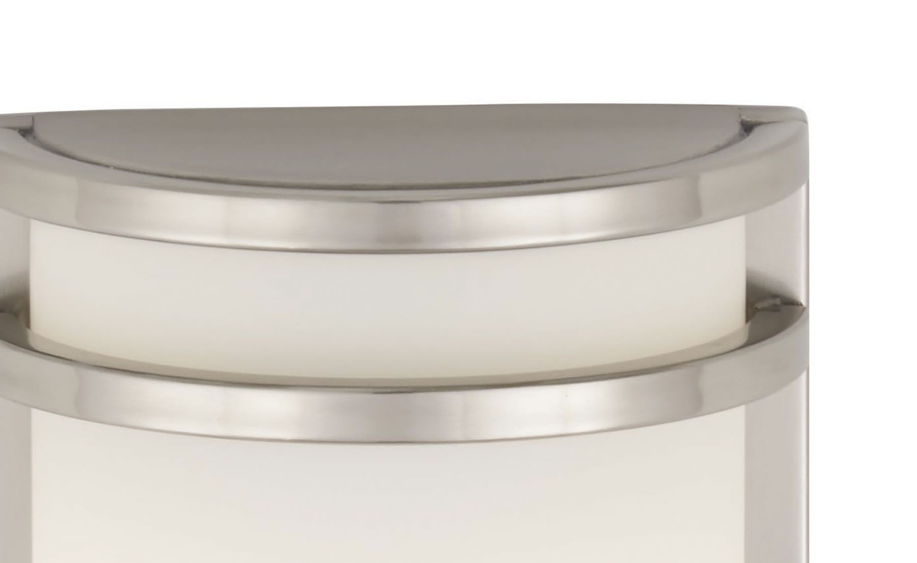 Image 4 Great Outdoors Bay View LED 9.5-in Brush Stainless Outdoor Pocket Lantern more views