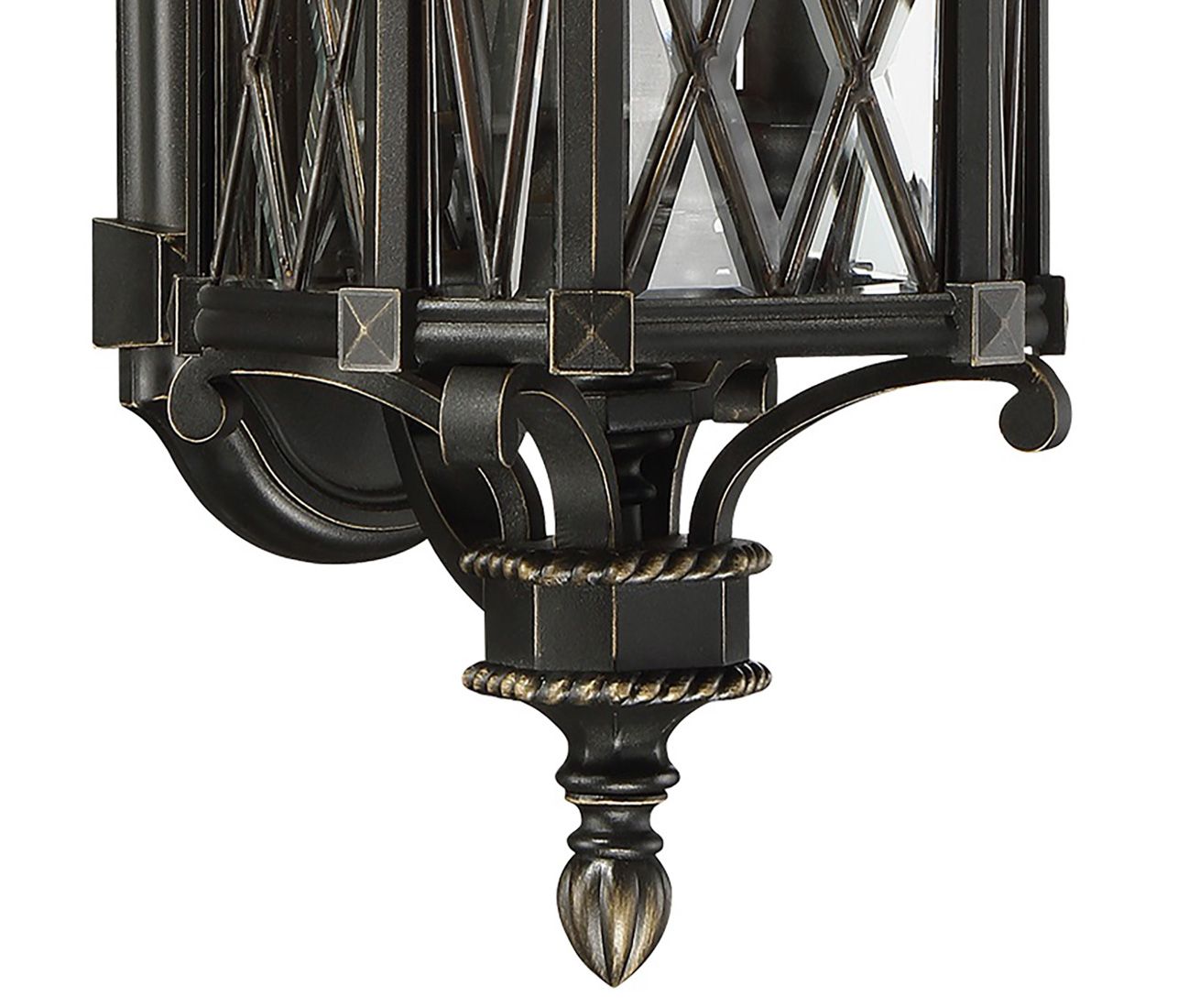 Image 7 Great Outdoors Bexley Manor 4-Lt 25.25-in Black and Gold Outdoor Wall Light more views