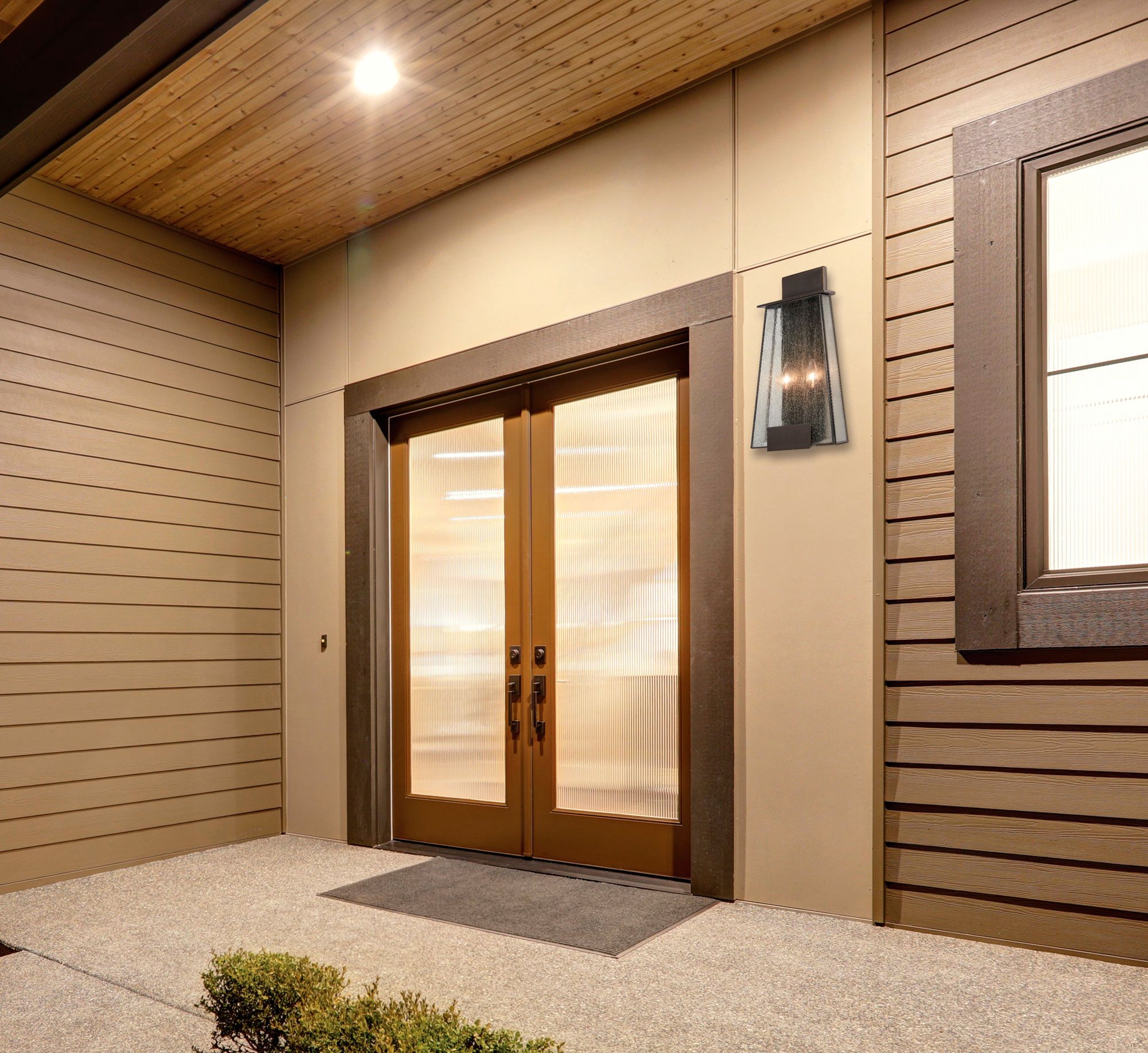 Image 2 Great Outdoors Bistro Dawn 2-Light 9-in Dakota Bronze Outdoor Wall Light more views