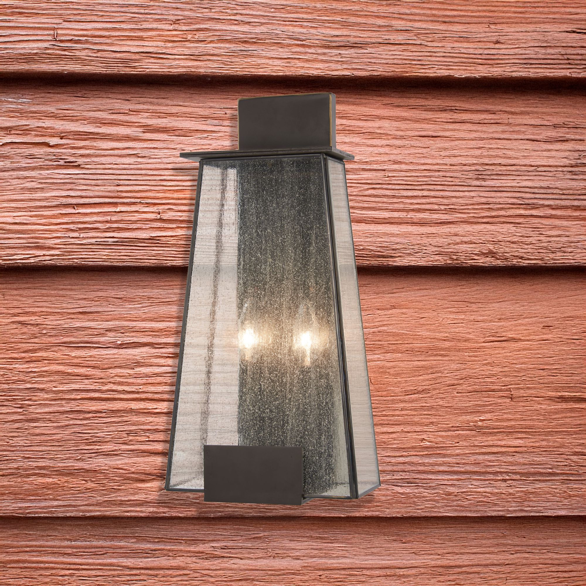 Image 3 Great Outdoors Bistro Dawn 2-Light 9-in Dakota Bronze Outdoor Wall Light more views
