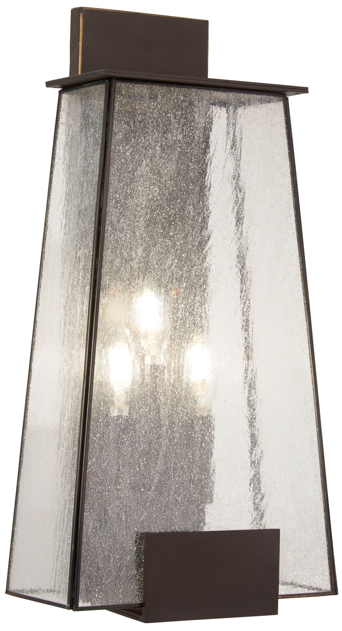 Great Outdoors Bistro Dawn 3-Light 11-in Dakota Bronze Outdoor Wall Light