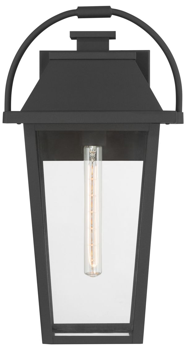 Image 2 Great Outdoors Branwyn 1-Light 11-in Sand Coal Black Outdoor Wall Light more views