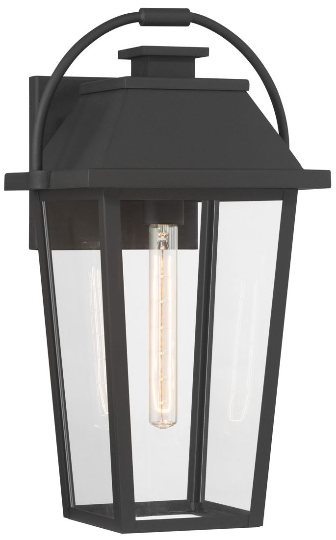 Thumbnail1 of Great Outdoors Branwyn 1-Light 20-in Sand Coal Black Outdoor Wall Light