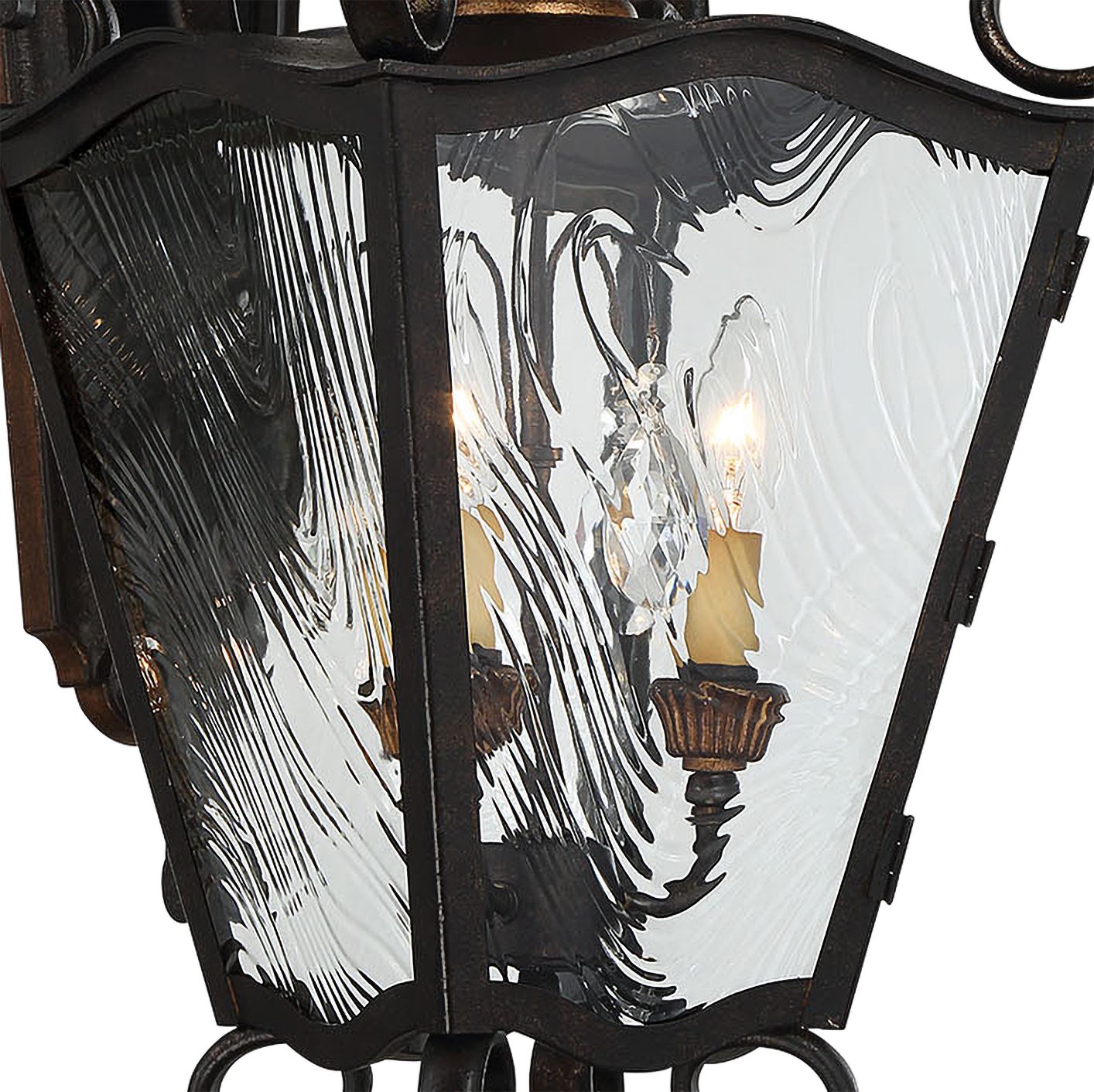 Thumbnail2 of Great Outdoors Brixton Ivey 3-Lt 32.25-in Aged Patina Outdoor Wall Light more views