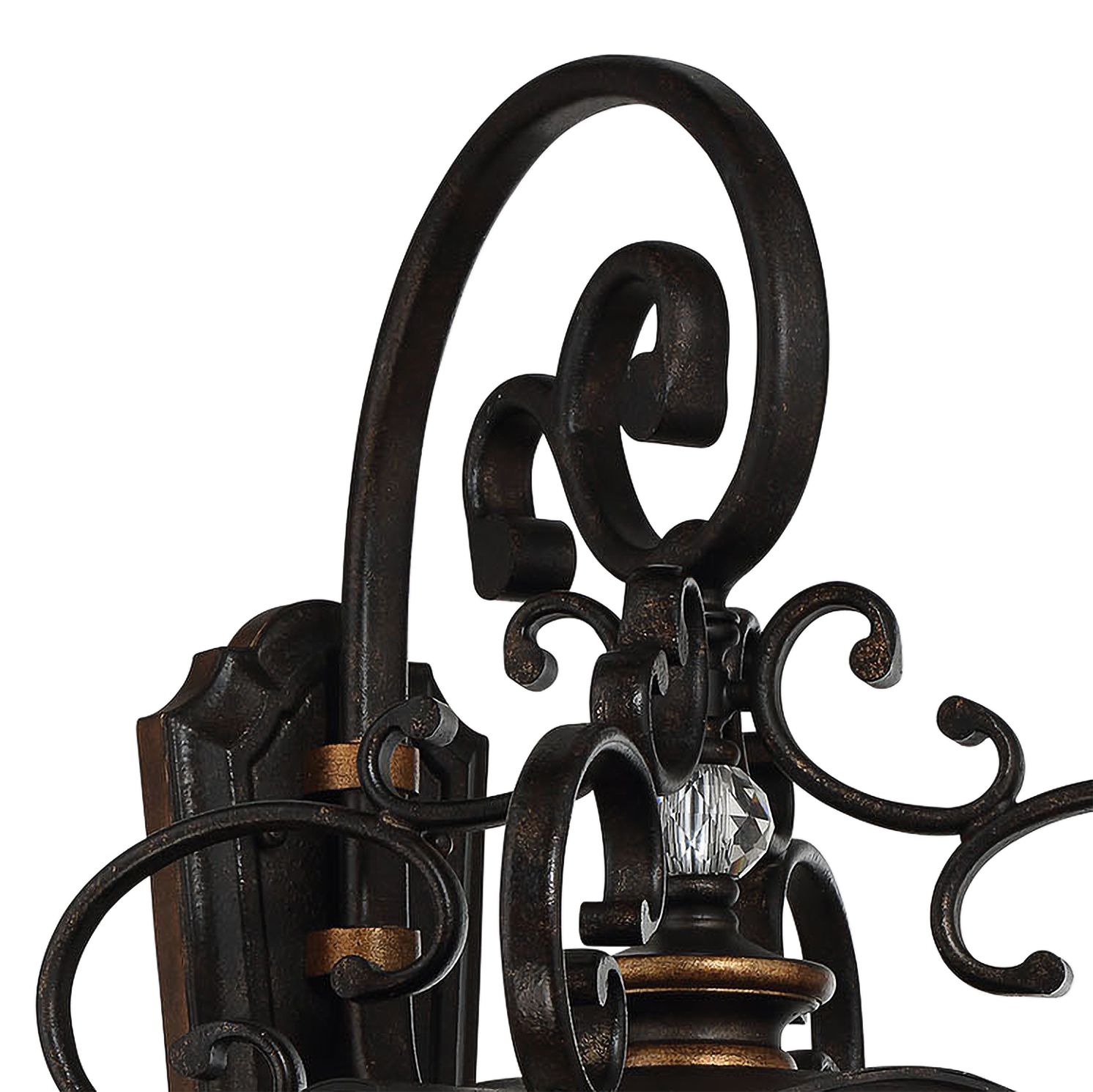 Thumbnail3 of Great Outdoors Brixton Ivey 3-Lt 32.25-in Aged Patina Outdoor Wall Light more views