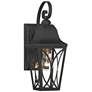 1_Great Outdoors Cardigan 1-Light 5.5-in Black and Brass Outdoor Wall Mount