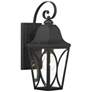 2_Great Outdoors Cardigan 1-Light 5.5-in Black and Brass Outdoor Wall Mount more views