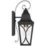 4_Great Outdoors Cardigan 1-Light 5.5-in Black and Brass Outdoor Wall Mount more views