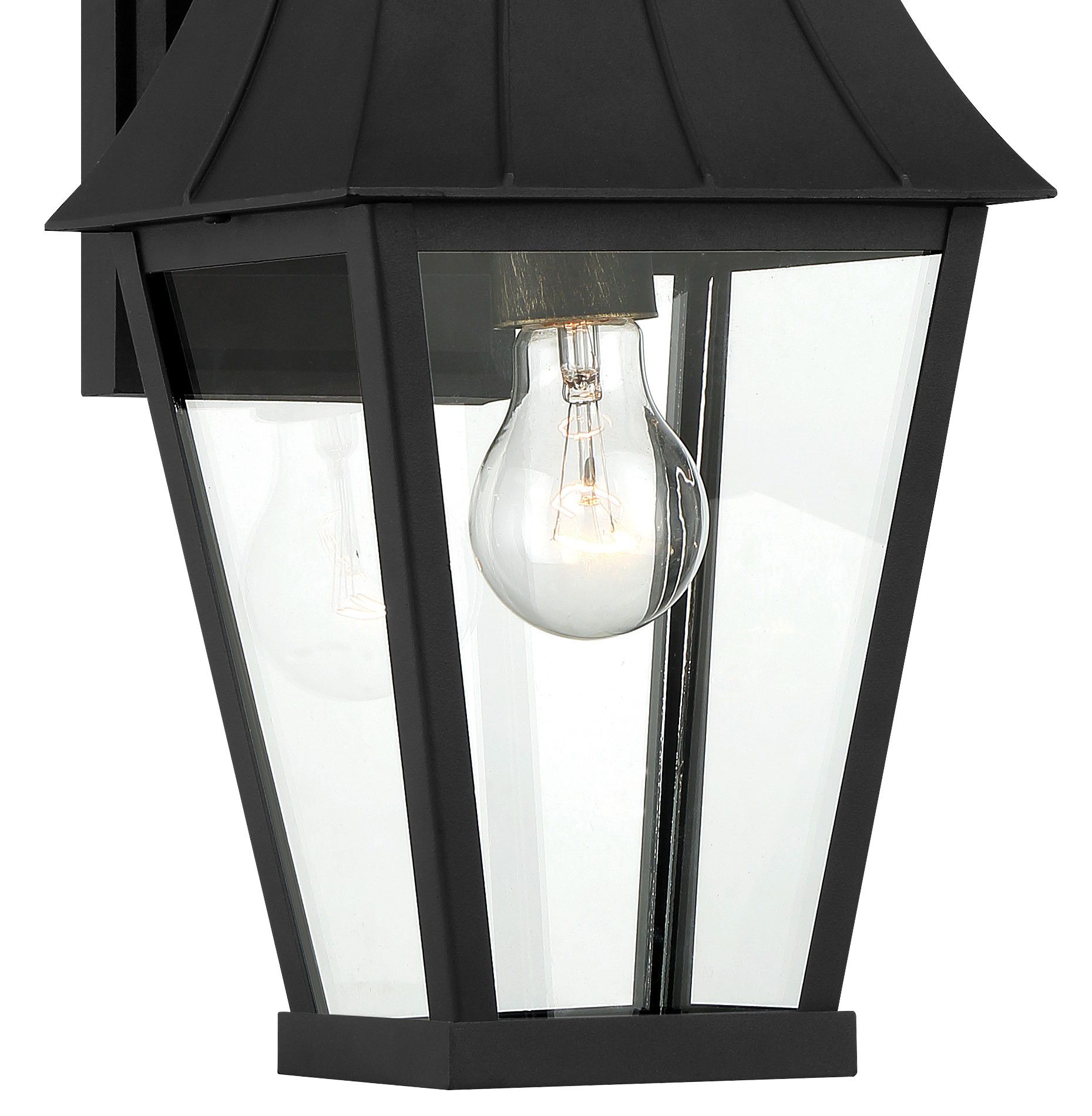Image 3 Great Outdoors Chateau Grande 1-Light Coal Black Outdoor Wall Light more views