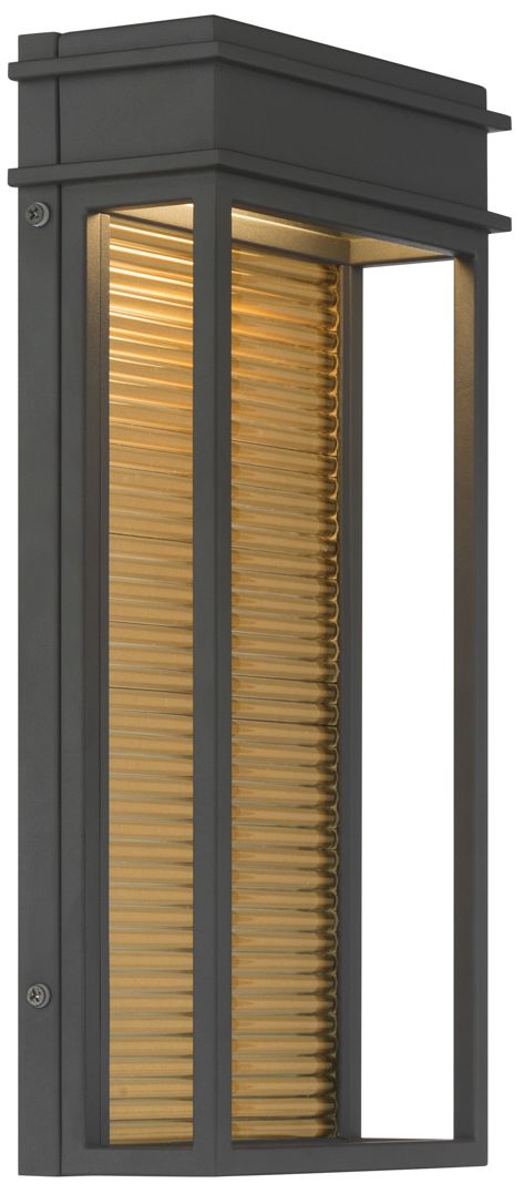 Great Outdoors Clyne LED 15-in Coal Blac