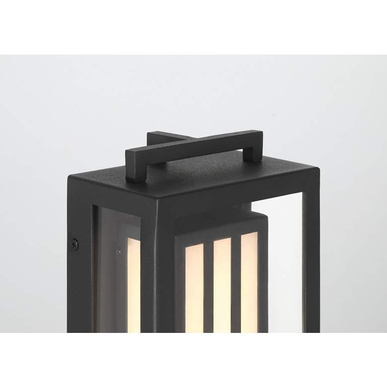 Image 5 Great Outdoors Eastly 1-Light 5.75-in Black Outdoor Wall Mount with Shade more views