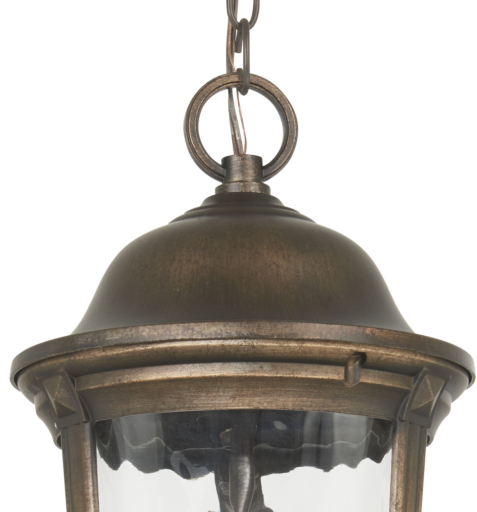 Image 3 Great Outdoors Havenwood 3-Light 19.88-in Bronze and Silver Outdoor Pendant more views