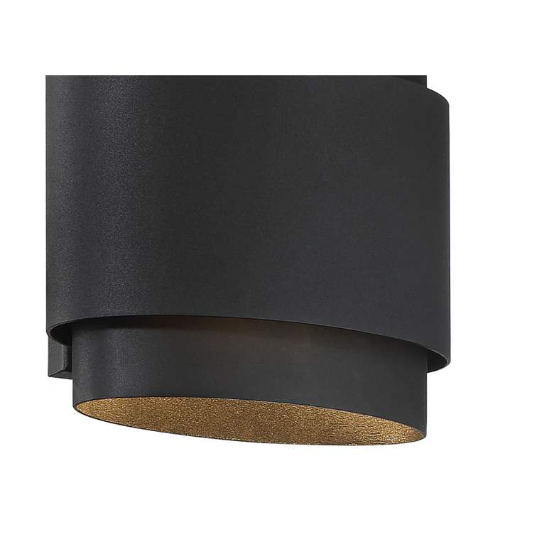 Image 4 Great Outdoors Ladner Lane 2-Light LED Sand Black Outdoor Wall Mount more views