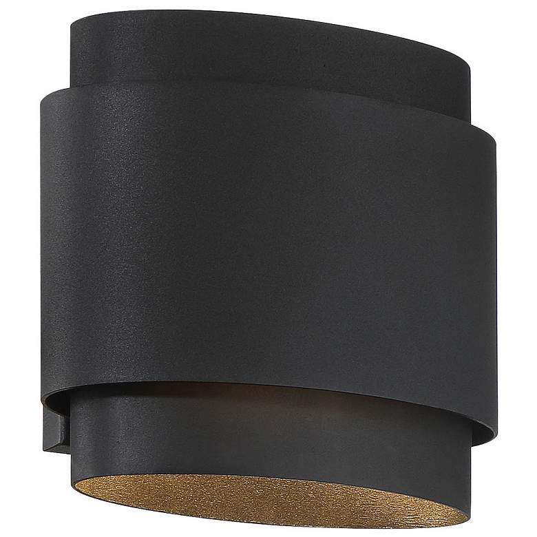Image 6 Great Outdoors Ladner Lane 2-Light LED Sand Black Outdoor Wall Mount more views