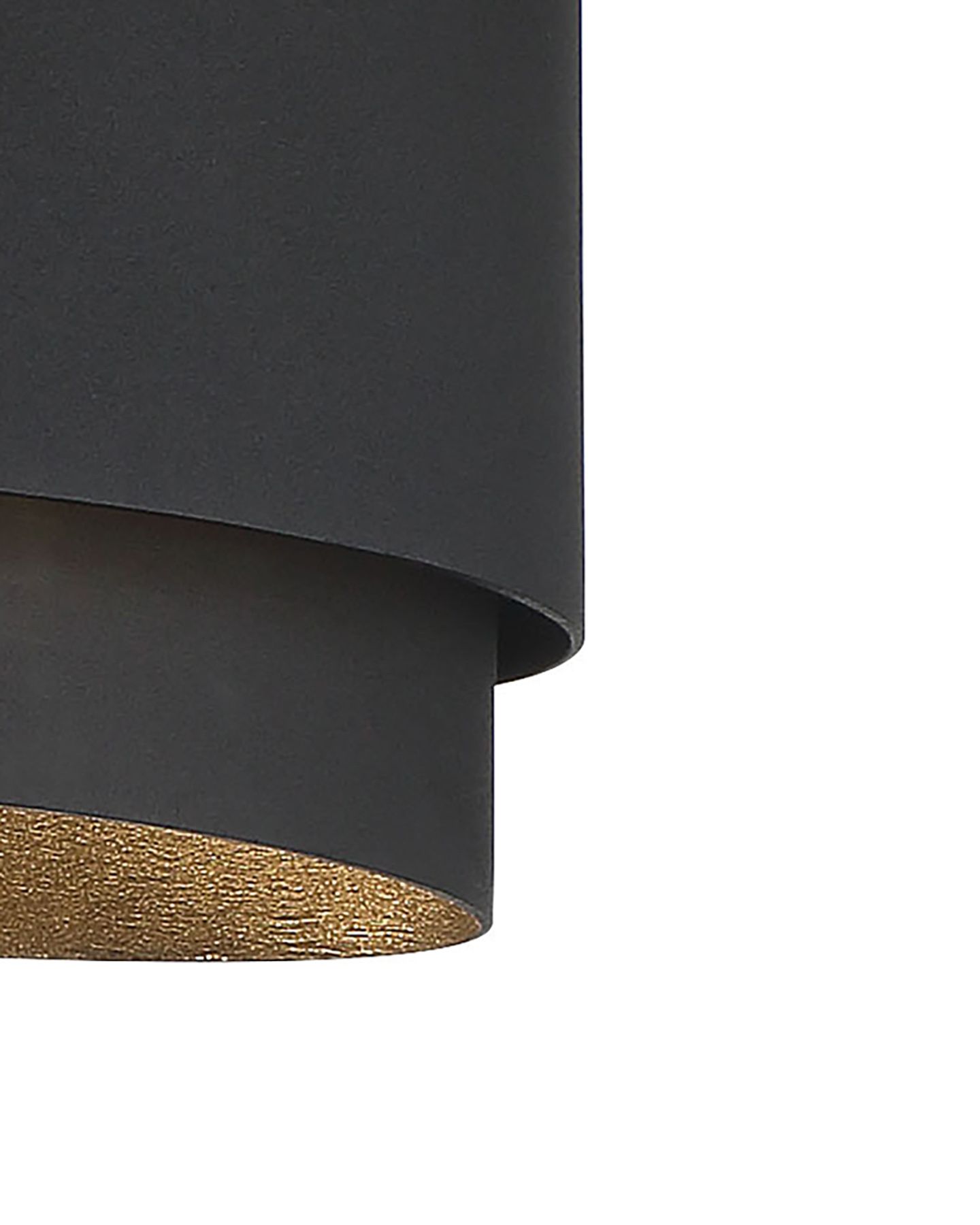 Great Outdoors Ladner Lane 2-Light LED Sand Black Outdoor Wall Mount