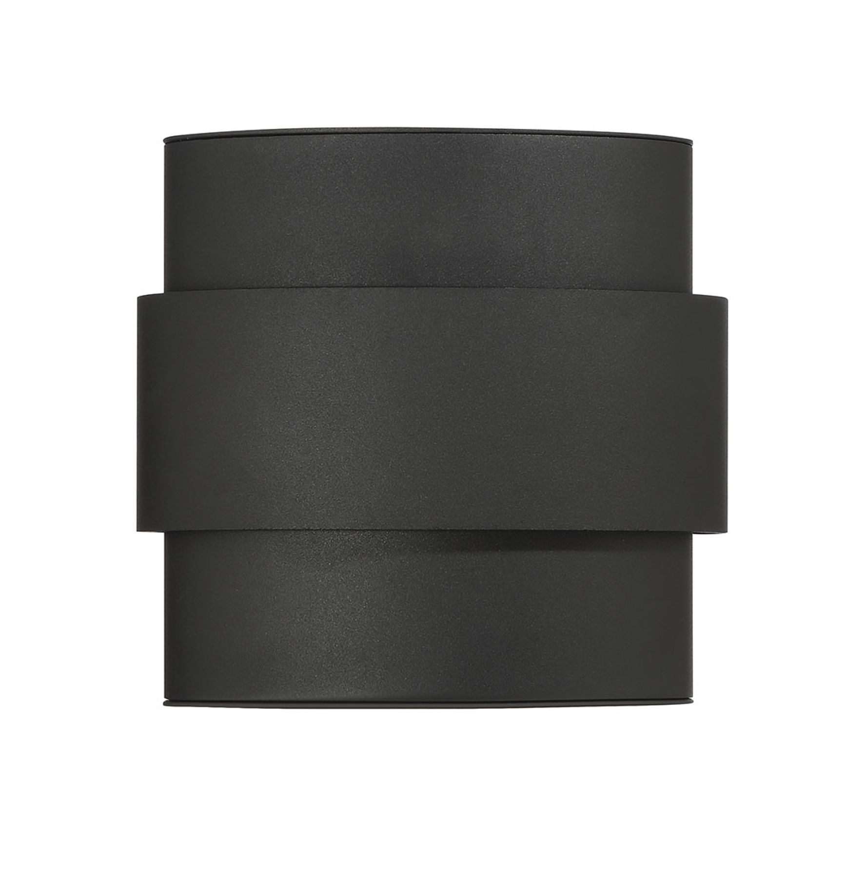 Great Outdoors Ladner Lane 2-Light LED Sand Black Outdoor Wall Mount