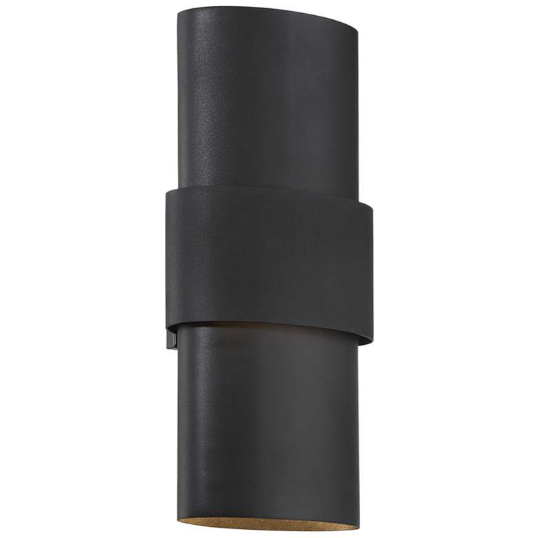 Image 6 Great Outdoors Ladner Lane 2-Light LED Sand Black Outdoor Wall Mount more views