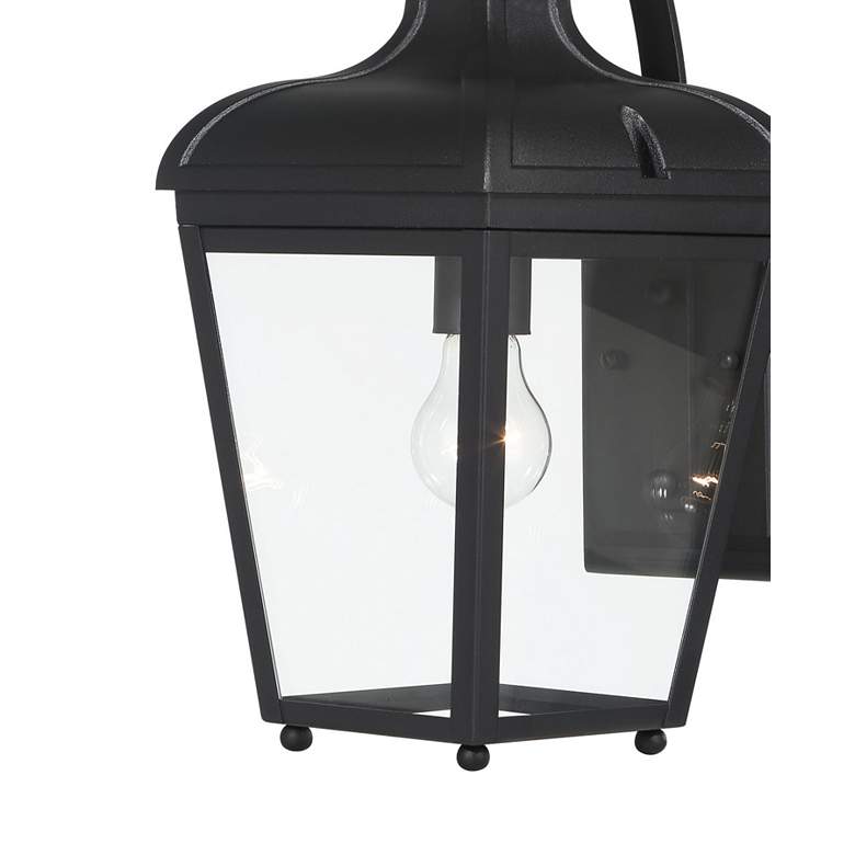 Image 2 Great Outdoors Marquee 1-Light 8-in Black Outdoor Wall Mount with Shades more views
