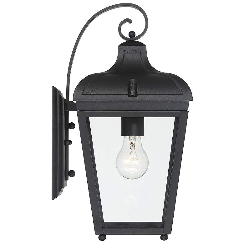 Image 4 Great Outdoors Marquee 1-Light 8-in Black Outdoor Wall Mount with Shades more views