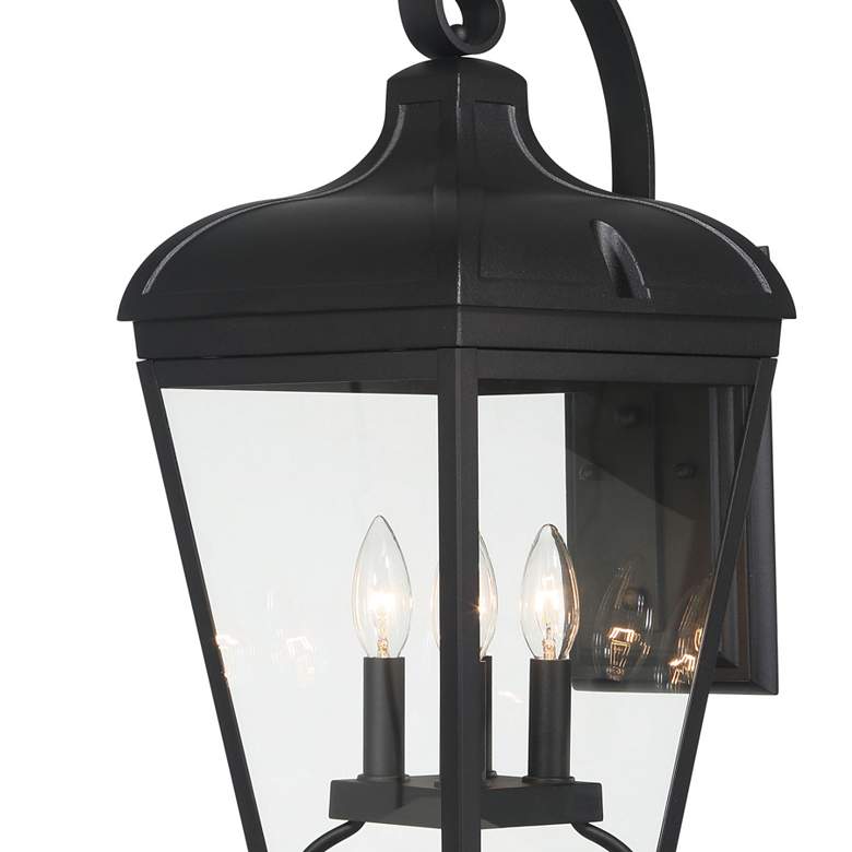 Image 3 Great Outdoors Marquee 4-Light 10-in Black Outdoor Wall Mount with Shades more views