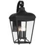 Thumbnail1 of Great Outdoors Marquee 4-Light 12-in Black Outdoor Wall Mount with Shades