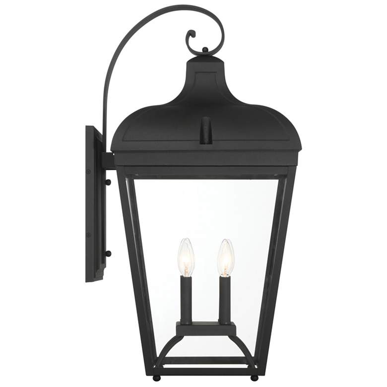 Image 4 Great Outdoors Marquee 4-Light 14-in Black Outdoor Wall Mount with Shades more views