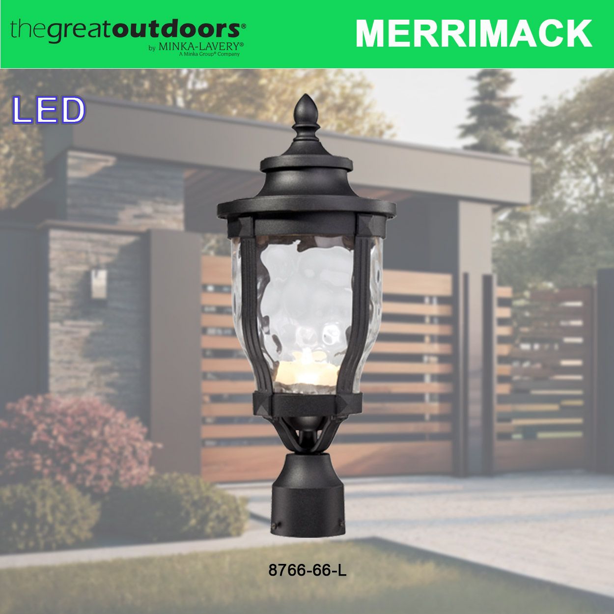 Image 5 Great Outdoors Merrimack 1-Light 19.25-in Corona Bronze Outdoor Post Mount more views
